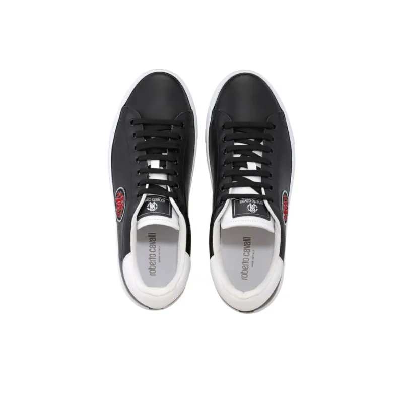 Roberto Cavalli RC Low-Top Skateboard Shoes Men's Black-2