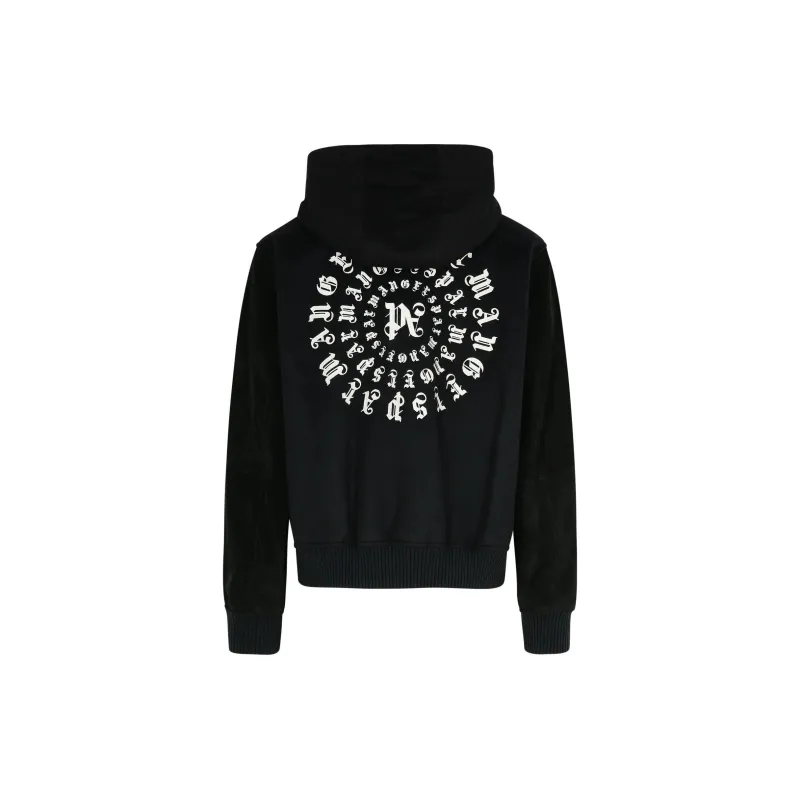 PALM ANGELS Monogram Embroidered Bomber Jacket-1