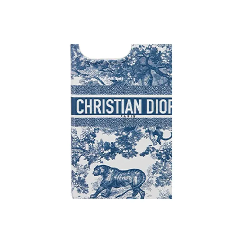 DIOR Leather Material Dior Travel Collection Juicy Print Smooth Phone Cases Compatible With IPhone 13 Pro-11