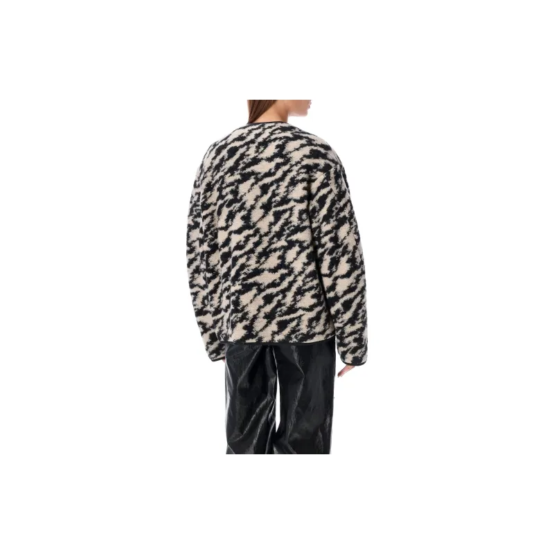 ISABEL MARANT ETOILE Himala Zebra-Printed Button-Up Jacket-2