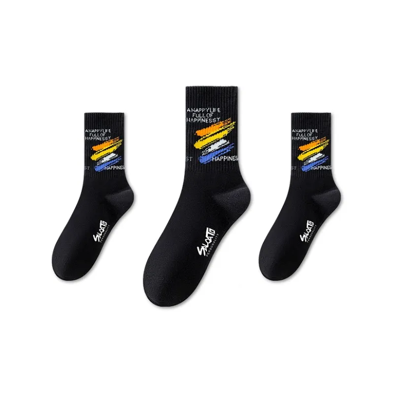 Taste The Color Mid Calf Socks Men's 3 Pack-9