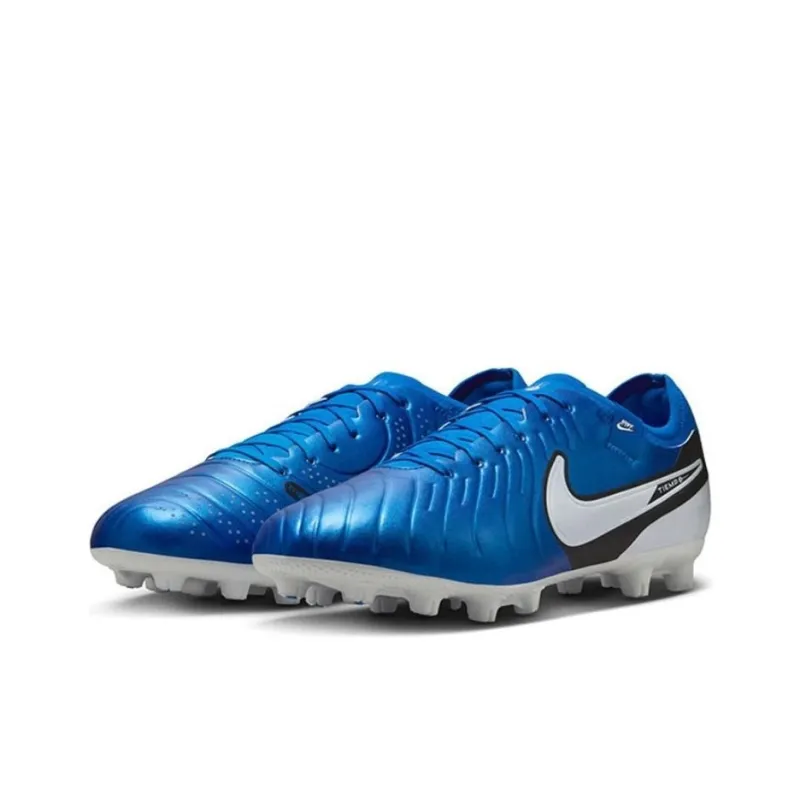 Nike Tiempo Legend 10 Anti Slip Wear Resistant Soccer Shoes Men's Blue-2