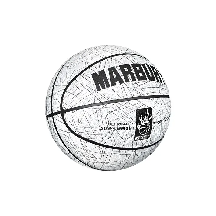MARBURY PU Basketball Starry White Size 7 Glow in The Dark Reflective Unisex-2