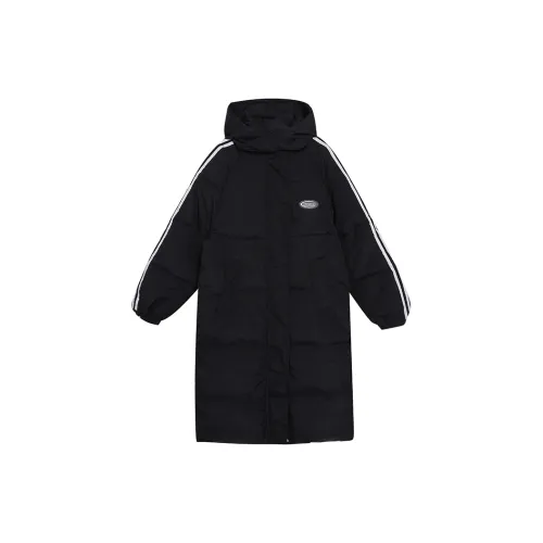 PZHK Puffer Jackets Women's Black Long