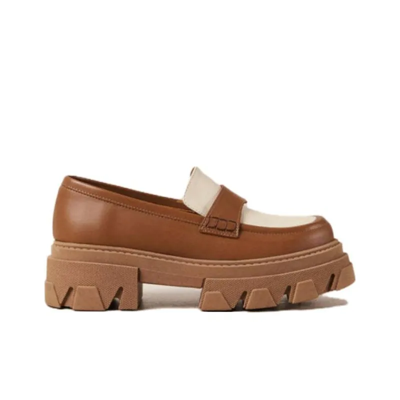 ALOHAS Loafers 5.5cm Women's Brown-2