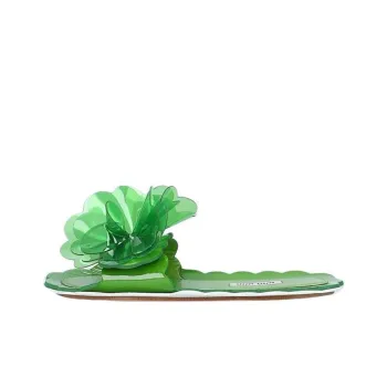 MIU MIU Slide Slippers Women's Green