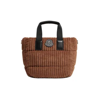 Moncler Corduroy Shoulder Bag, Crossbody Bag, Handbag Mini Women's Brown