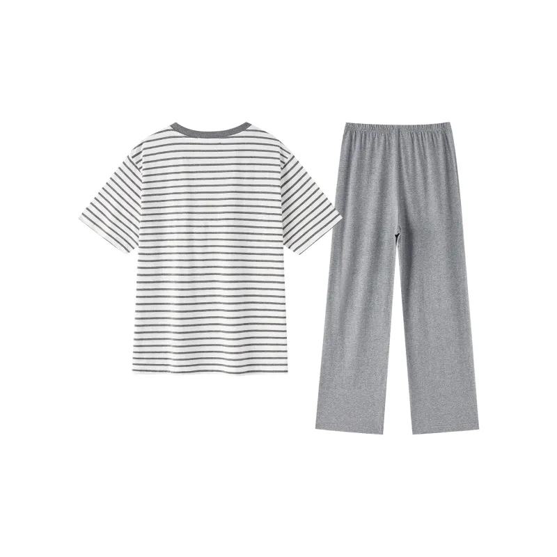 YSO Pajama Set Women's Dark Heather Gray-1