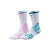 2 Pairs (White/Pink+White/Blue)