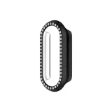 Black-Rhinestone-Embellished Semi-Enclosed PC Case