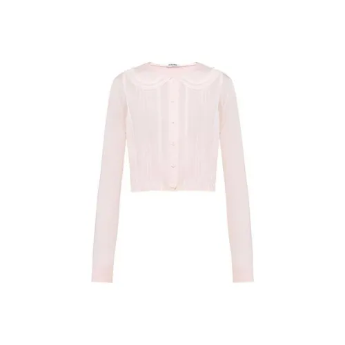 MIU MIU Cashmere Sweaters Women's Pink