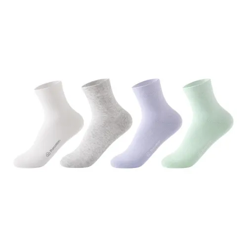 PURCOTTON 여성 크루 삭스