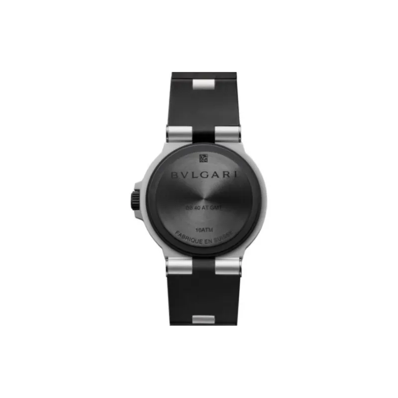 BVLGARI BVLGARI∙BVLGARI Collection Wrist Watch Automatic Mechanical Movement Rubber Strap 40mm Black Dial Men's Watches-2