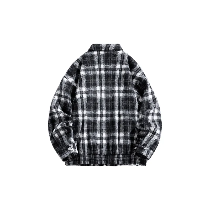 AKIN Jackets Coats Unisex Brown Plaid-3