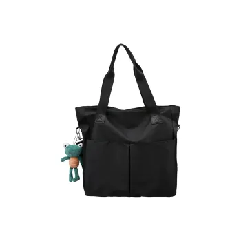 OUZIHUANG Nylon Crossbody Bag Regular Unisex Black/White