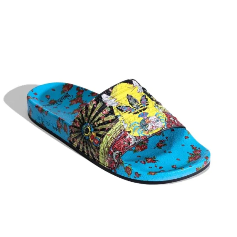 Adidas Adilette Slides Tanaami Signal Cyan-2