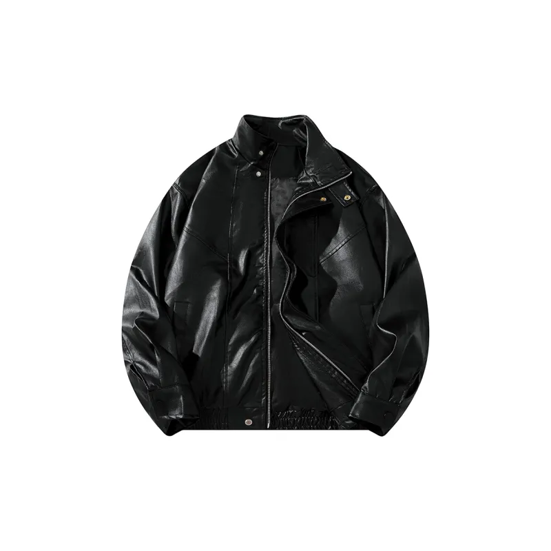 RED DRAGONFLY Leather Jacket Unisex Black-1