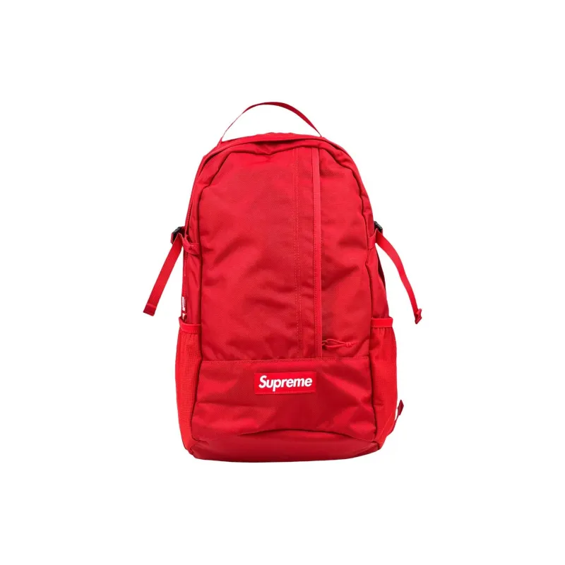 Supreme SS18 Nylon Backpack Regular Unisex Red-0