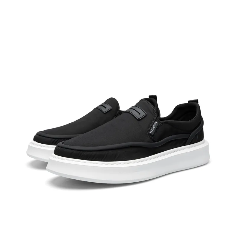 PARDASAUL Slip Resistant Low Top Canvas Shoes Men's Black-2