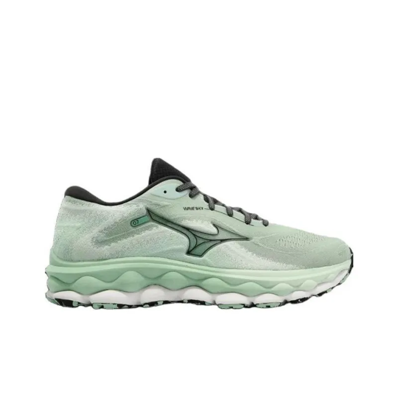 Mizuno Wave Sky 7 Slip Resistant Breathable Low Top Running Shoes Men's Green-1