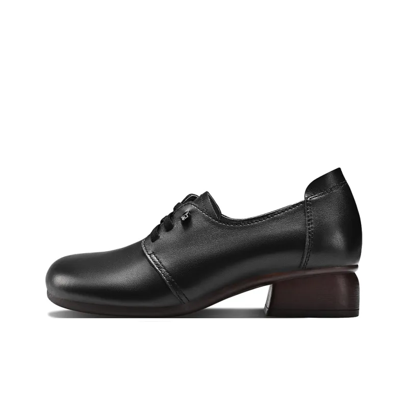 BOSSSUNWEN Women's Casual Shoes 3.5cm Women's Black-0