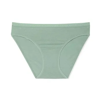 Victoria's Secret Stretch Cotton Lace-Trim Bikini Panty / Seasalt Green Underpants Women's 1 Pack Green