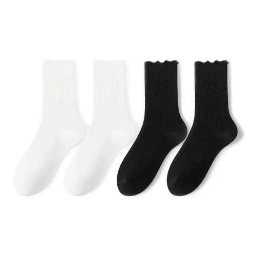 B&C.Room Women's Mid-Calf Socks