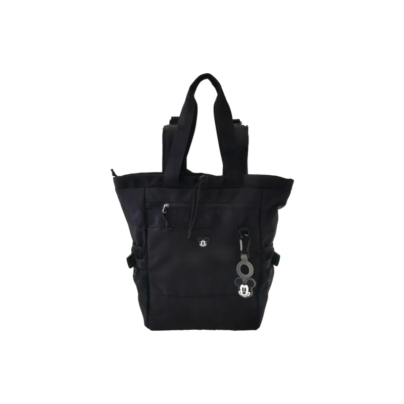 Disney Canvas Portable Double-Shoulder Canvas Bag Regular Unisex Black-0