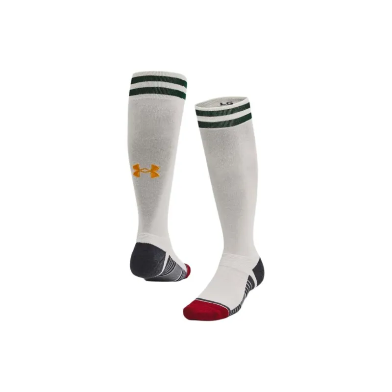 Under Armour Elite Straight Leg Knee-High Socks Unisex 1 Pack Gray White-2