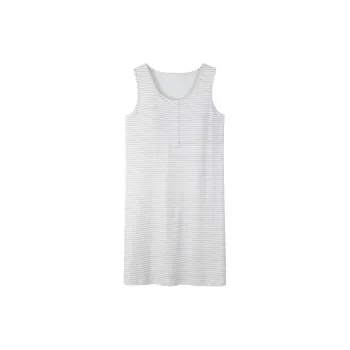 MIIOW Cool One Summer Series Nightgown Women's White Stripes