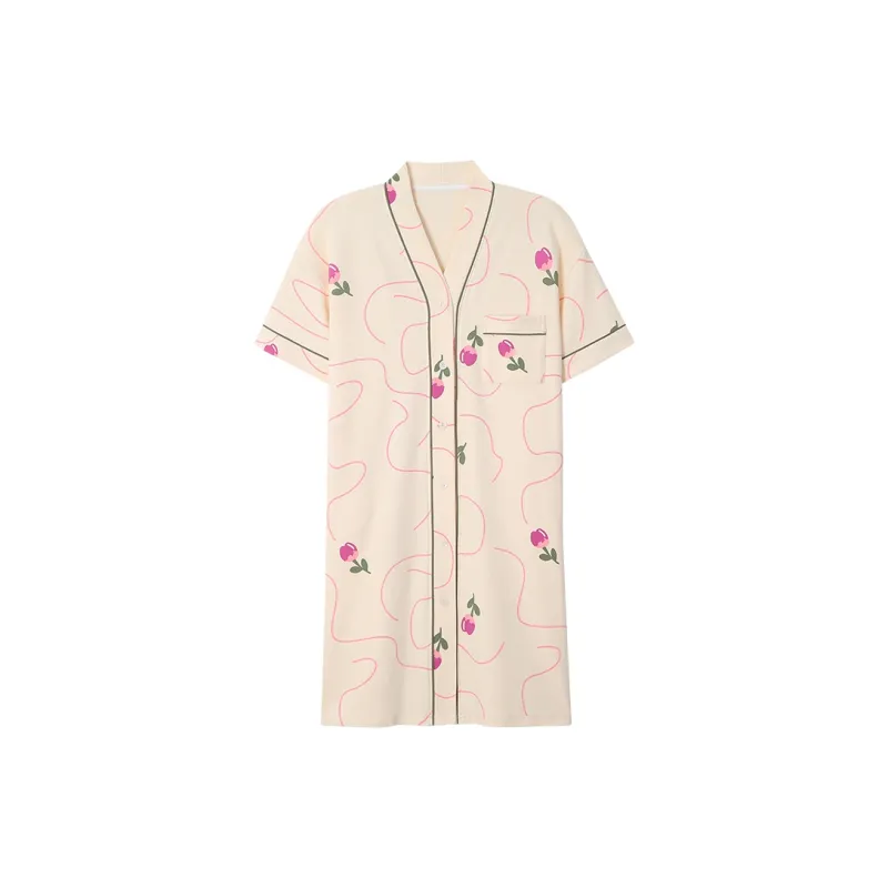 MIIOW Cool One Summer Series Nightgown Women's Beige-0