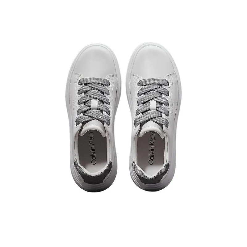 CALVIN KLEIN Low Top Skateboard Shoes Women's White-3