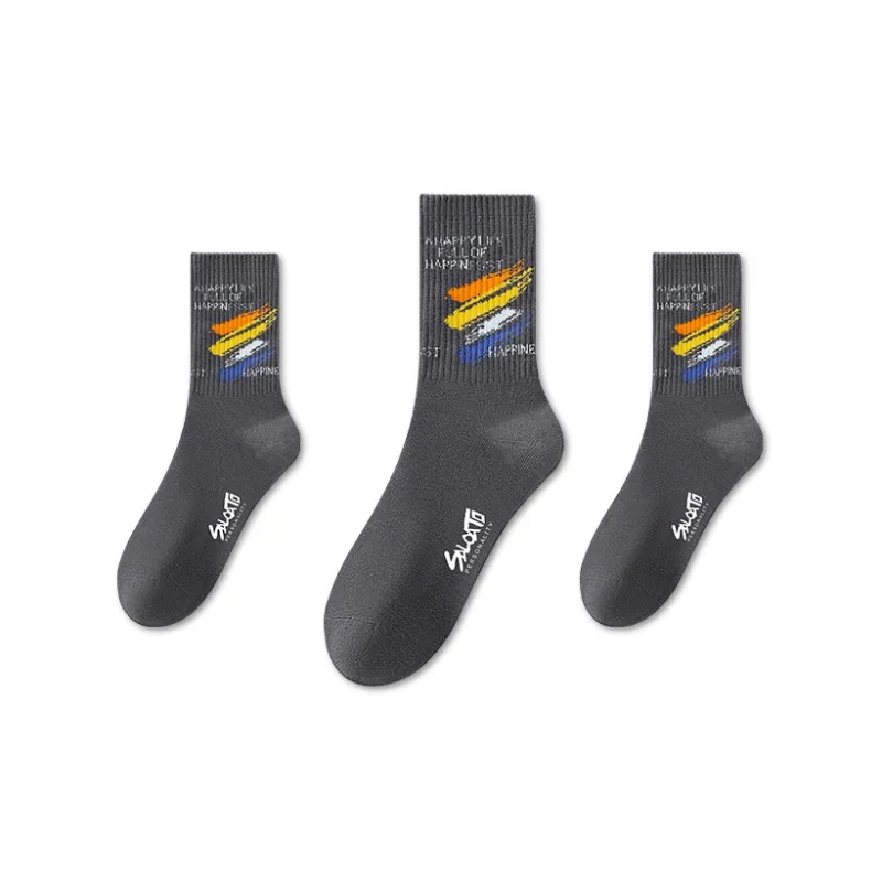 Taste The Color Mid Calf Socks Men's 3 Pack-12