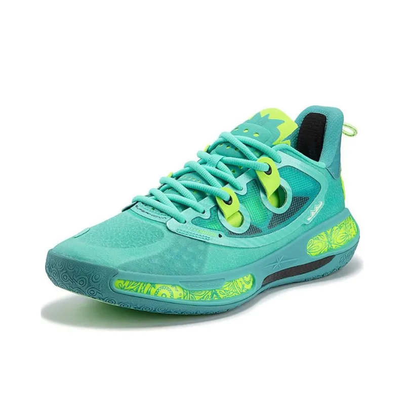 361° Super Nova 2.0 PRO Anti Slip Wear Resistant Low Top Basketball Shoes Men's Green-1