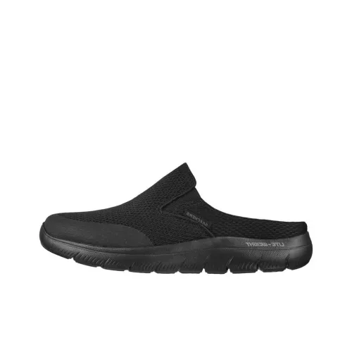 Skechers Summits Abrasion-Resistant Slip-Resistant Wrap-toe Slippers Men's Black