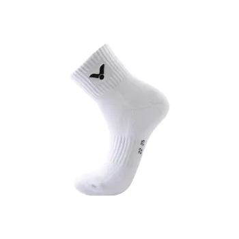 VICTOR Mid Calf Socks Unisex 1 Pack White