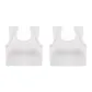 [2 Pack]White+White