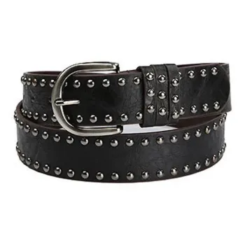 JKEM American Hip Hop Punk Style Thorns Leather Belts Unisex