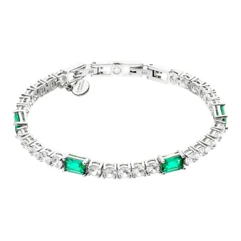 CHIARA FERRAGNI Zircon Alloy Italian Luxury Light Hand Accessory Full Diamond Bracelet Accessory Women's Emerald Green