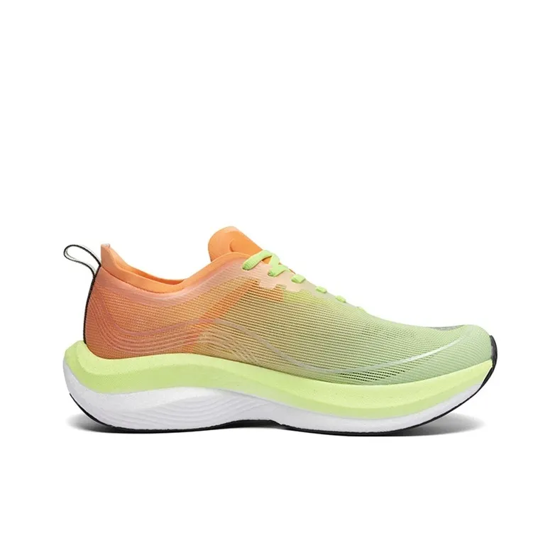 LPMX Rebound Support Wear Resistant Lightweight Breathable Slip Resistant Low Top Running Shoes Men's Orange Green-1