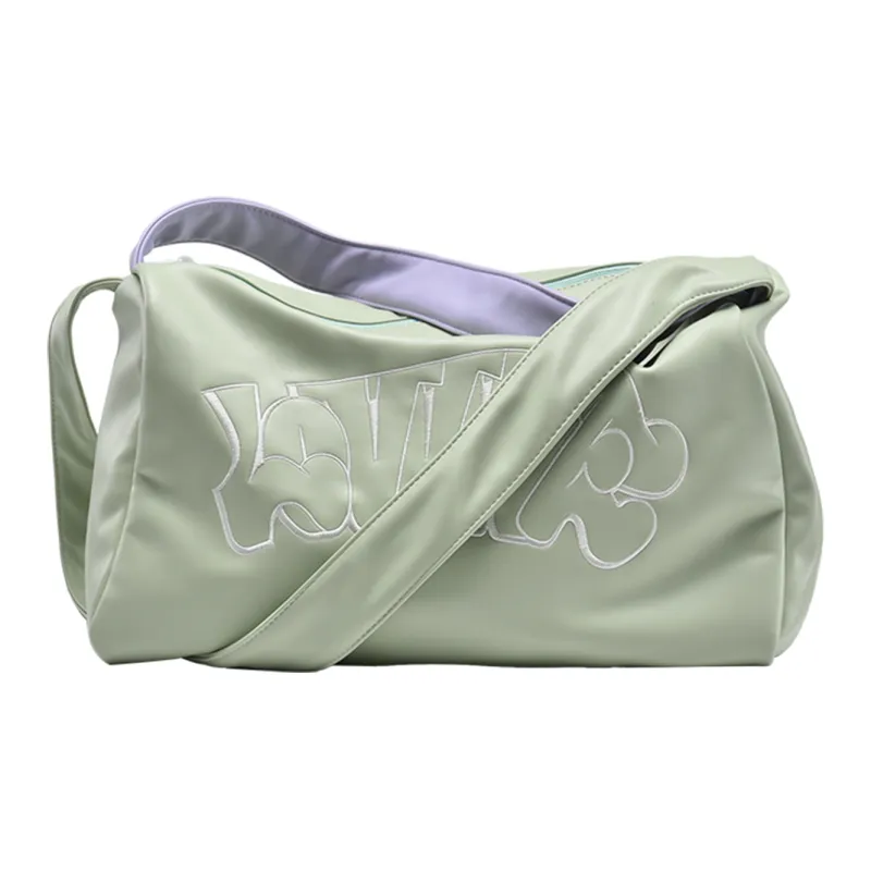 LOVVVVE PU Fitness Yoga Bag, Shoulder Bag Regular Women's Green-1