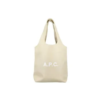 A.P.C Cotton One Shoulder Handbags Medium Size Women's Natural
