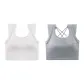 [2 Pack]White+Light Heather Gray