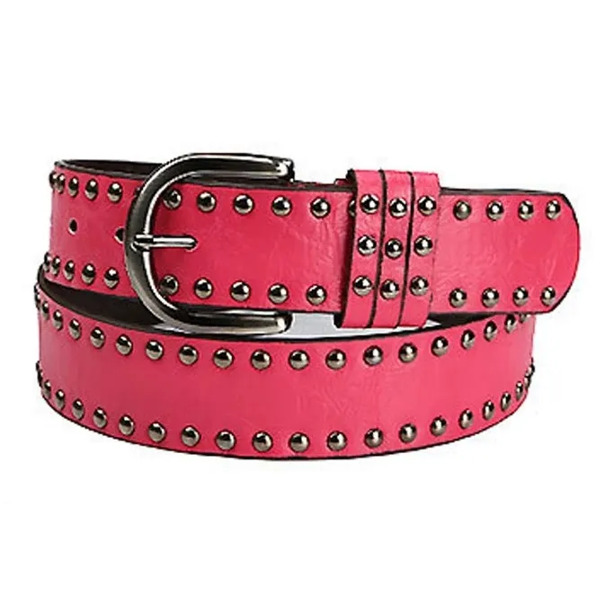 JKEM American Hip Hop Punk Style Thorns Leather Belts Unisex-6