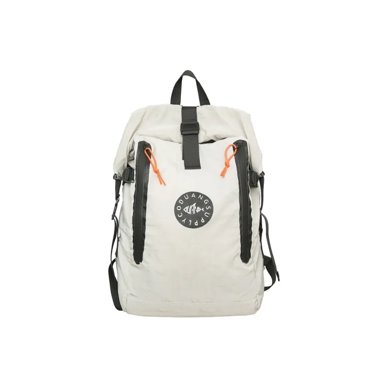Deli Bear Nylon Fabric Backpack Unisex Black/Watermelon Red/Yellow/Light Gray-11