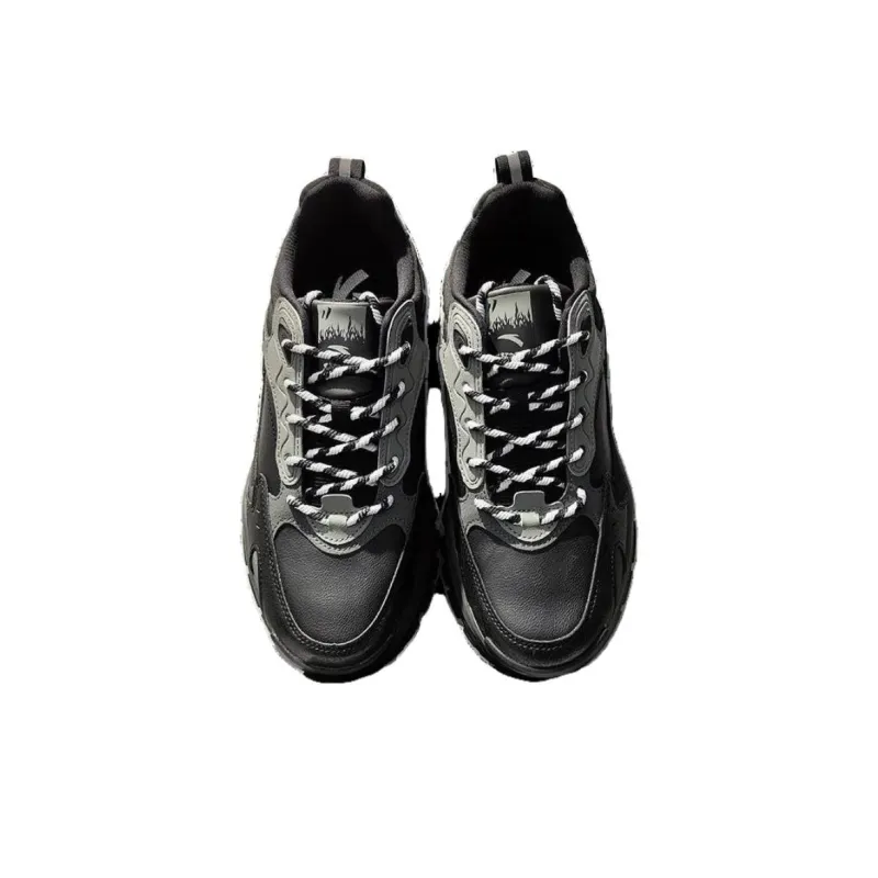 Anta Breathable Coverage Low Top Hiking Shoes Men's Black Gray-1