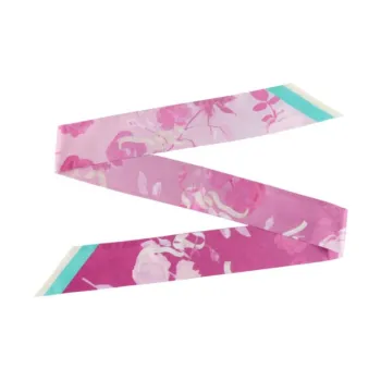 Mulberry Recycled Polyester Silk Scarves Women's Pink
