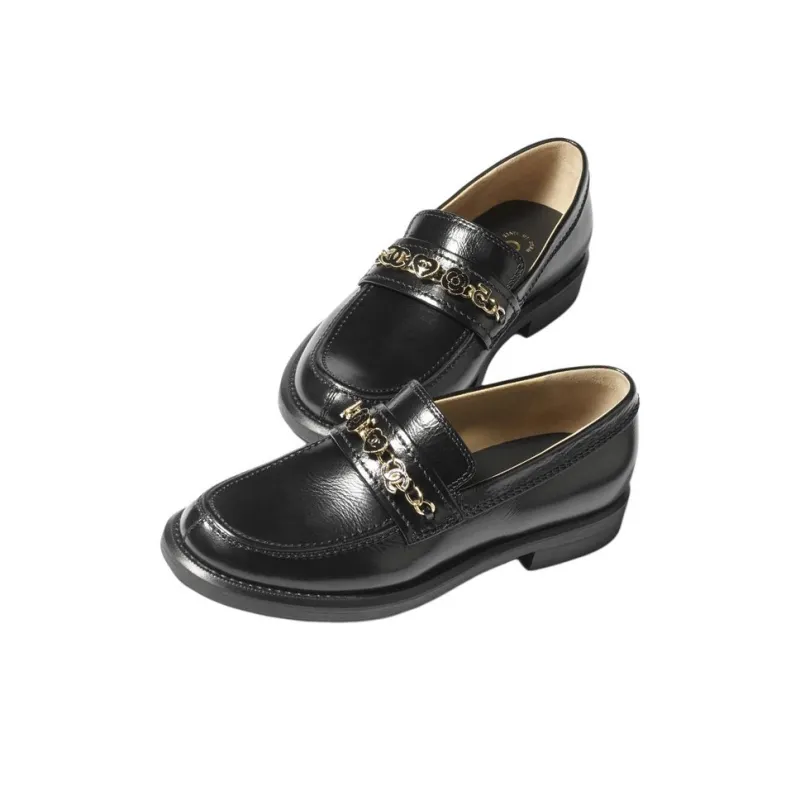 CHANEL Loafers Women's Black-2