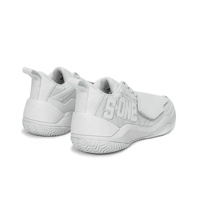 NICEID Cushioning Grip Mid Top Basketball Shoes Men's White-3
