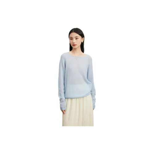 TKY SHOP Sweaters Women's Light Blue